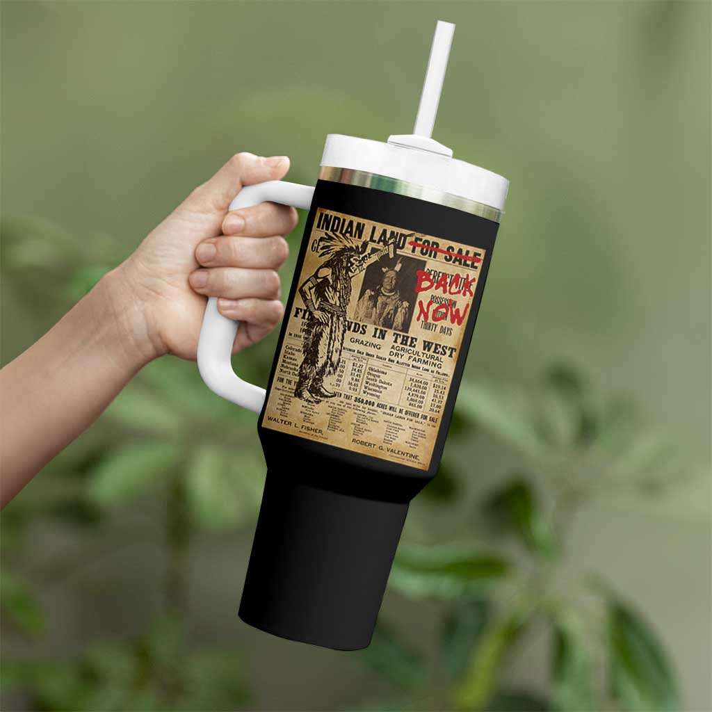 Native American Tumbler With Handle Indian Land For Back Now