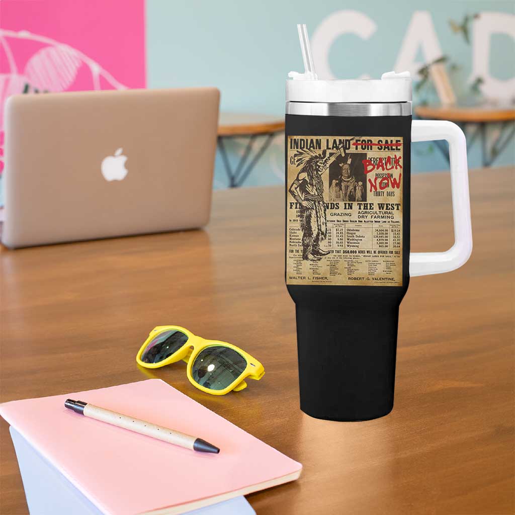 Native American Tumbler With Handle Indian Land For Back Now