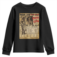 Native American Youth Sweatshirt Indian Land For Back Now