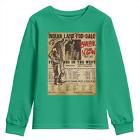 Native American Youth Sweatshirt Indian Land For Back Now