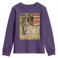 Native American Youth Sweatshirt Indian Land For Back Now