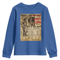 Native American Youth Sweatshirt Indian Land For Back Now