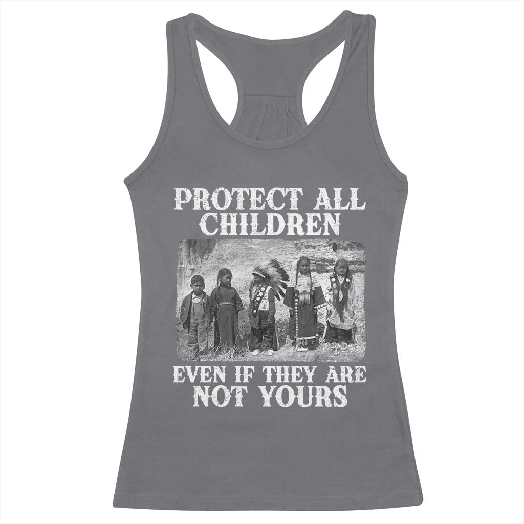 Native American Every Child Racerback Tank Top Protect All Children Even If They Are Not Yours - Wonder Print Shop