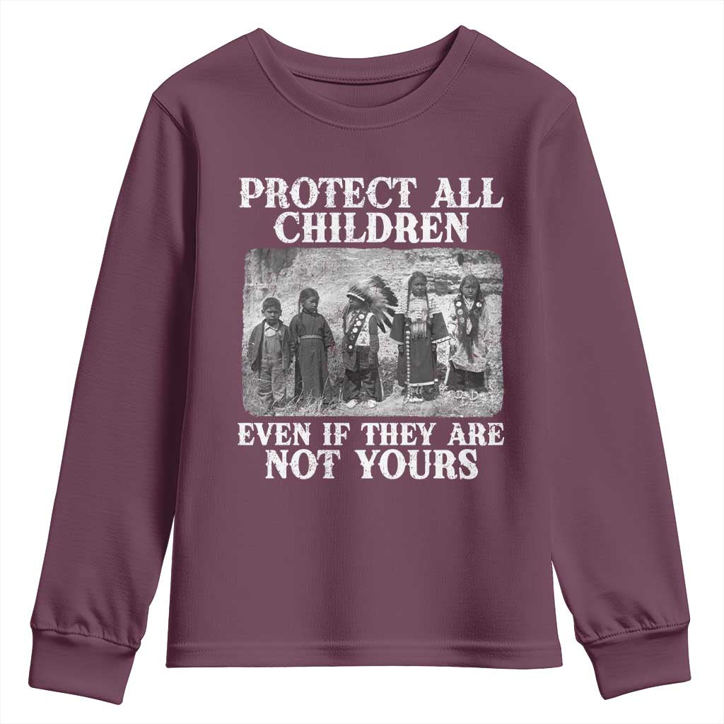 Native American Every Child Youth Sweatshirt Protect All Children Even If They Are Not Yours - Wonder Print Shop
