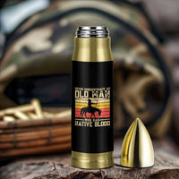 Funny Native American Bullet Tumbler Never Underestimate An Old Man Native American - Wonder Print Shop