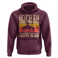 Funny Native American Hoodie Never Underestimate An Old Man Native American - Wonder Print Shop