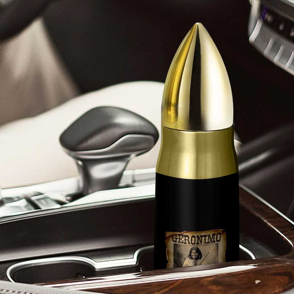 Geronimo Bullet Tumbler Vintage Apache Warrior Native American - Wonder Print Shop