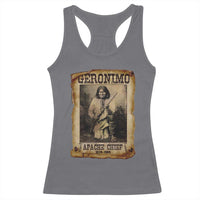 Geronimo Racerback Tank Top Vintage Apache Warrior Native American - Wonder Print Shop