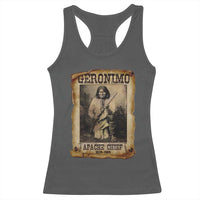 Geronimo Racerback Tank Top Vintage Apache Warrior Native American - Wonder Print Shop