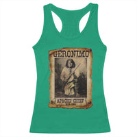 Geronimo Racerback Tank Top Vintage Apache Warrior Native American - Wonder Print Shop