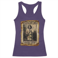 Geronimo Racerback Tank Top Vintage Apache Warrior Native American - Wonder Print Shop