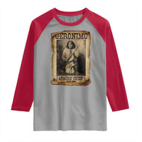 Geronimo Raglan Shirt Vintage Apache Warrior Native American - Wonder Print Shop