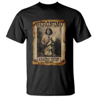 Geronimo T Shirt Vintage Apache Warrior Native American - Wonder Print Shop