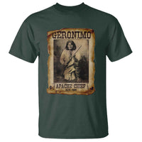 Geronimo T Shirt Vintage Apache Warrior Native American - Wonder Print Shop