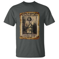 Geronimo T Shirt Vintage Apache Warrior Native American - Wonder Print Shop