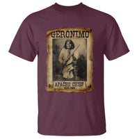 Geronimo T Shirt Vintage Apache Warrior Native American - Wonder Print Shop