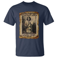 Geronimo T Shirt Vintage Apache Warrior Native American - Wonder Print Shop