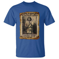 Geronimo T Shirt Vintage Apache Warrior Native American - Wonder Print Shop