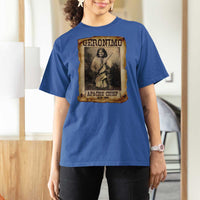 Geronimo T Shirt For Women Vintage Apache Warrior Native American - Wonder Print Shop