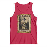 Geronimo Tank Top Vintage Apache Warrior Native American - Wonder Print Shop