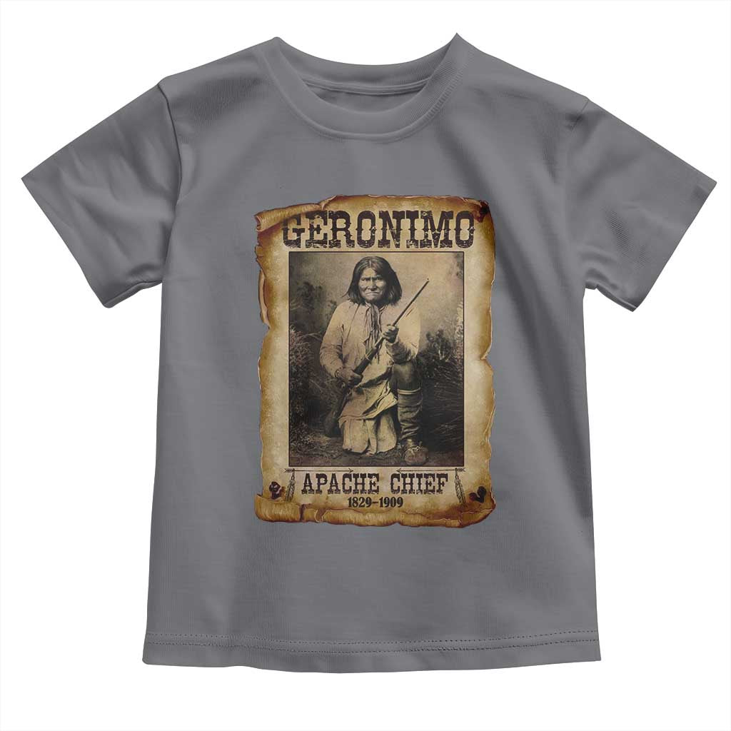 Geronimo Toddler T Shirt Vintage Apache Warrior Native American - Wonder Print Shop