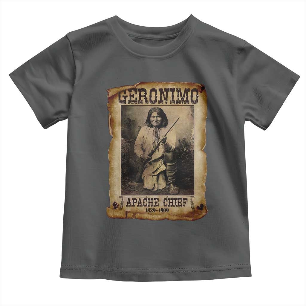 Geronimo Toddler T Shirt Vintage Apache Warrior Native American - Wonder Print Shop
