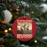 Vintage Native American Christmas Ornament Funny Indian Indigenous Peoples Day - Wonder Print Shop