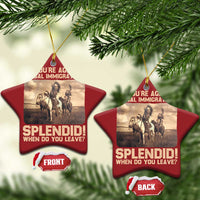 Vintage Native American Christmas Ornament Funny Indian Indigenous Peoples Day - Wonder Print Shop