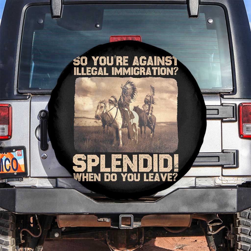Vintage Native American Spare Tire Cover Funny Indian Indigenous Peoples Day - Wonder Print Shop