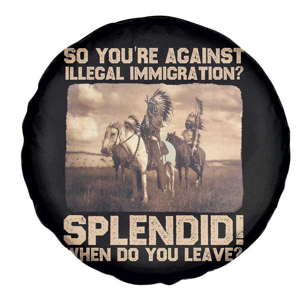 Vintage Native American Spare Tire Cover Funny Indian Indigenous Peoples Day - Wonder Print Shop