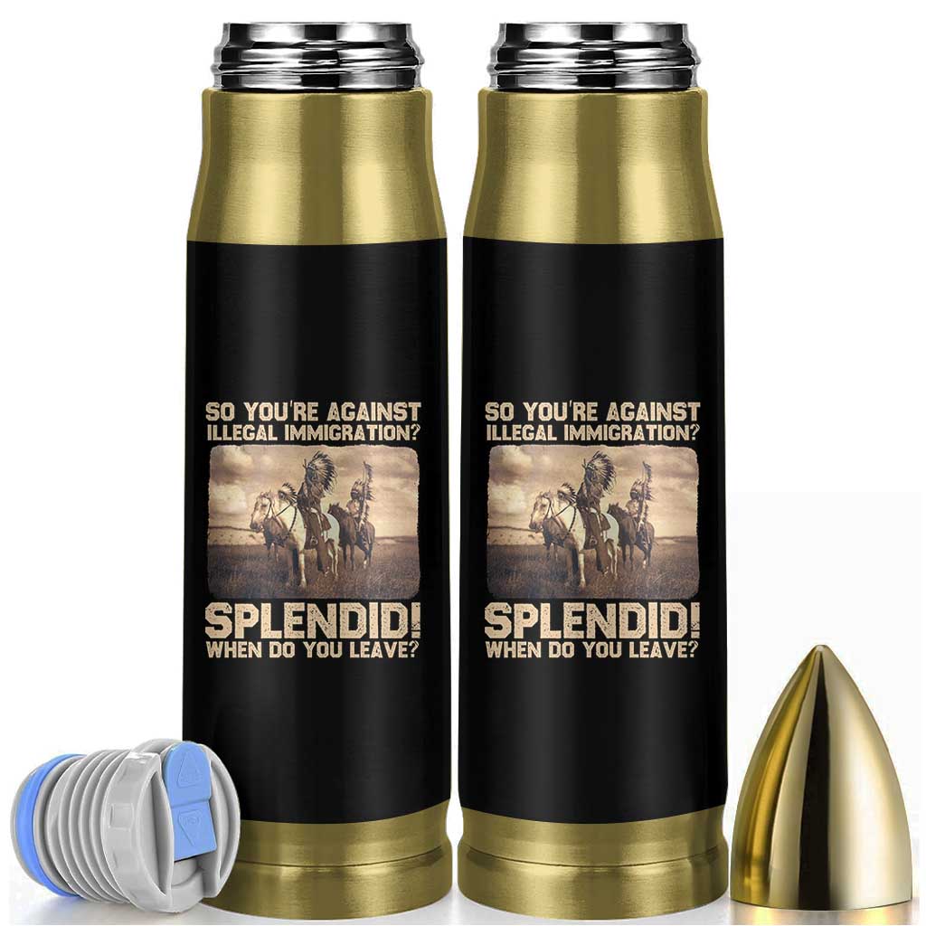 Vintage Native American Bullet Tumbler Funny Indian Indigenous Peoples Day - Wonder Print Shop