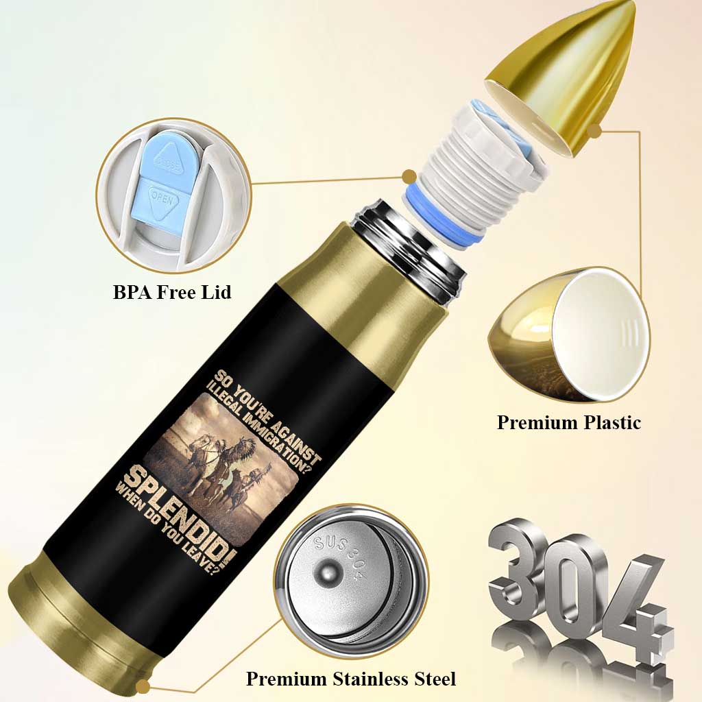 Vintage Native American Bullet Tumbler Funny Indian Indigenous Peoples Day - Wonder Print Shop