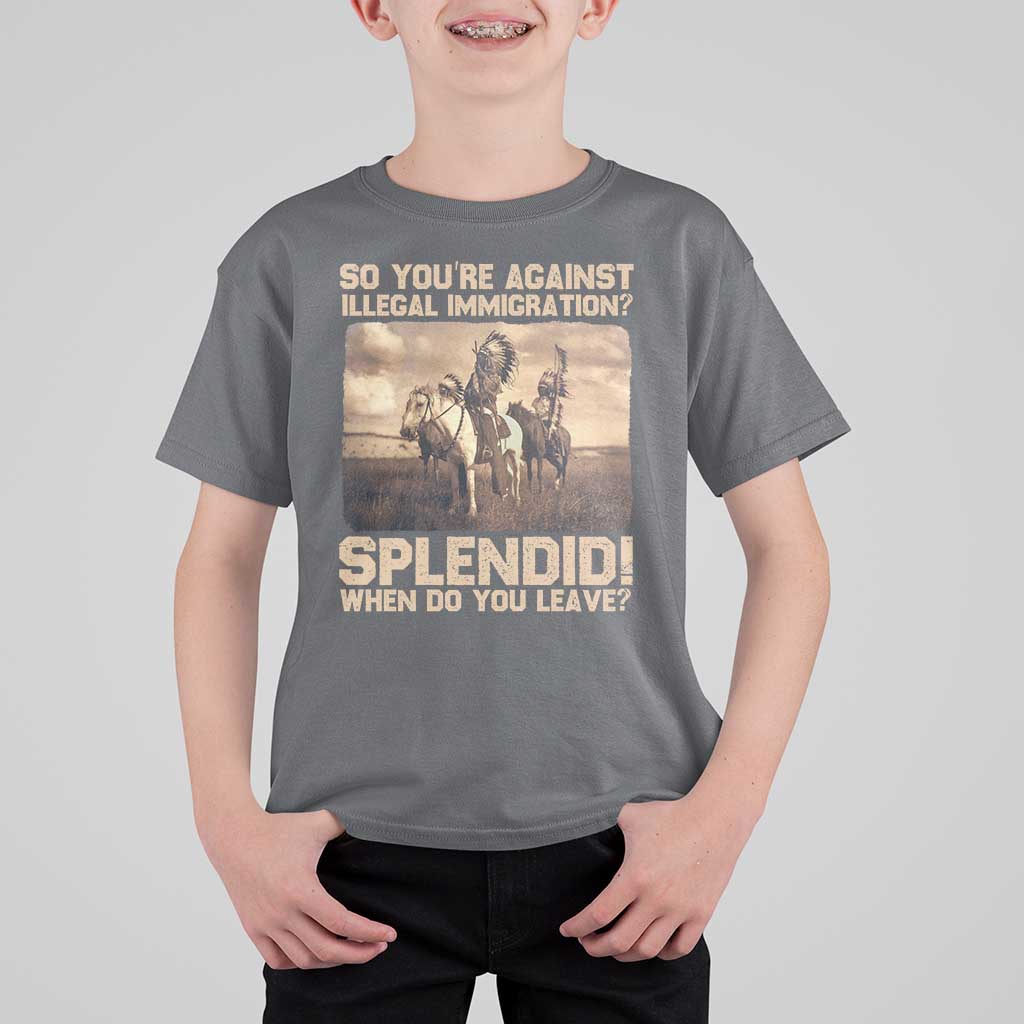 Vintage Native American T Shirt For Kid Funny Indian Indigenous Peoples Day - Wonder Print Shop