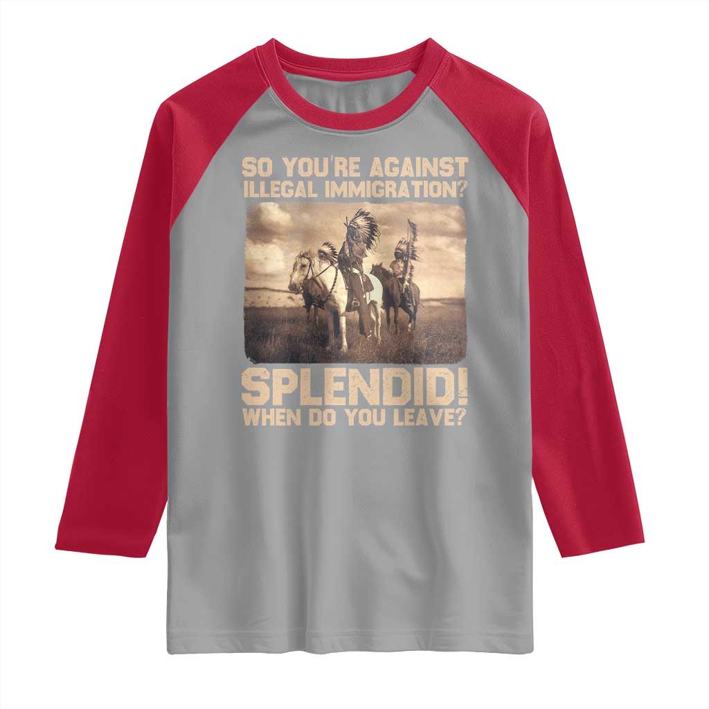 Vintage Native American Raglan Shirt Funny Indian Indigenous Peoples Day - Wonder Print Shop