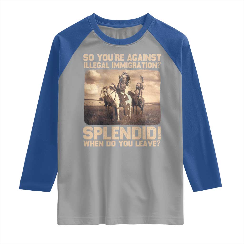 Vintage Native American Raglan Shirt Funny Indian Indigenous Peoples Day - Wonder Print Shop