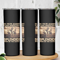 Vintage Native American Skinny Tumbler Funny Indian Indigenous Peoples Day - Wonder Print Shop