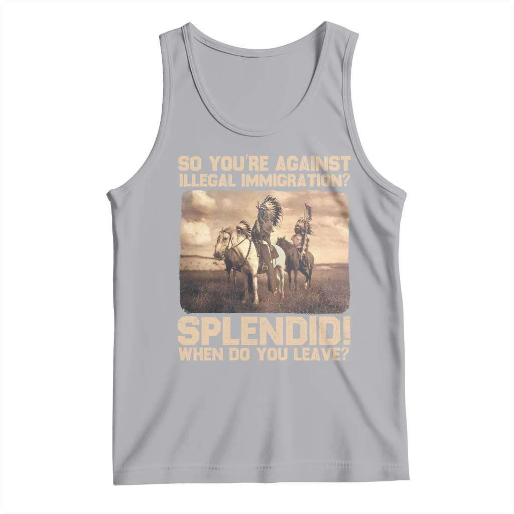 Vintage Native American Tank Top Funny Indian Indigenous Peoples Day - Wonder Print Shop