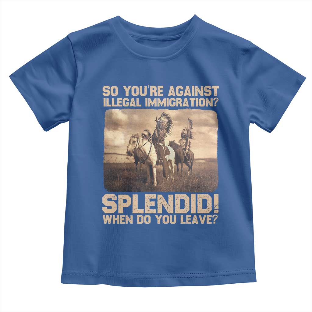 Vintage Native American Toddler T Shirt Funny Indian Indigenous Peoples Day - Wonder Print Shop