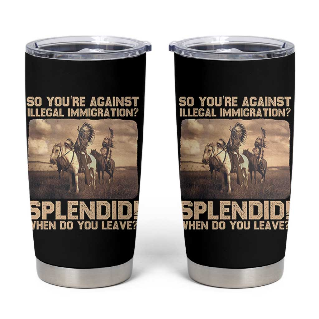 Vintage Native American Tumbler Cup Funny Indian Indigenous Peoples Day - Wonder Print Shop