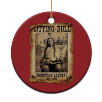 Sitting Bull Christmas Ornament Native American Indian Chief Hunkpapa Lakota Sioux - Wonder Print Shop