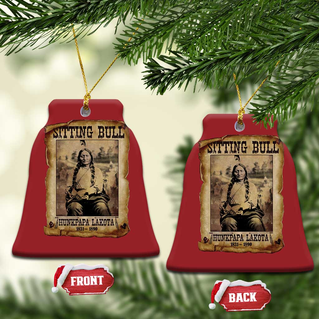 Sitting Bull Christmas Ornament Native American Indian Chief Hunkpapa Lakota Sioux - Wonder Print Shop