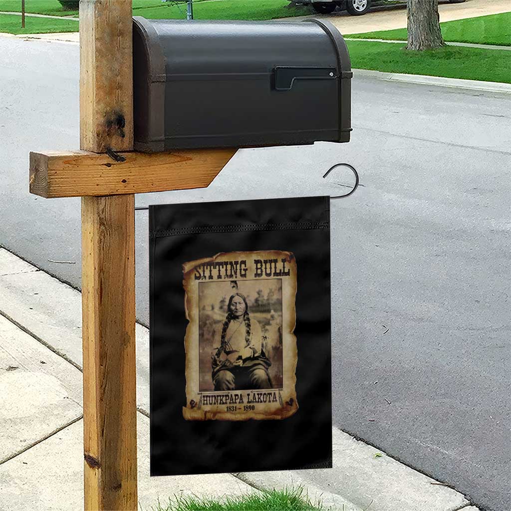 Sitting Bull Garden Flag Native American Indian Chief Hunkpapa Lakota Sioux - Wonder Print Shop