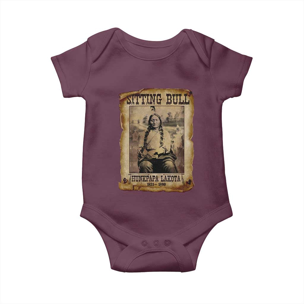 Sitting Bull Baby Onesie Native American Indian Chief Hunkpapa Lakota Sioux - Wonder Print Shop