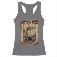 Sitting Bull Racerback Tank Top Native American Indian Chief Hunkpapa Lakota Sioux - Wonder Print Shop