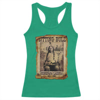 Sitting Bull Racerback Tank Top Native American Indian Chief Hunkpapa Lakota Sioux - Wonder Print Shop