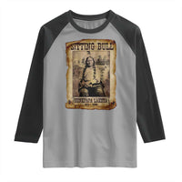 Sitting Bull Raglan Shirt Native American Indian Chief Hunkpapa Lakota Sioux - Wonder Print Shop