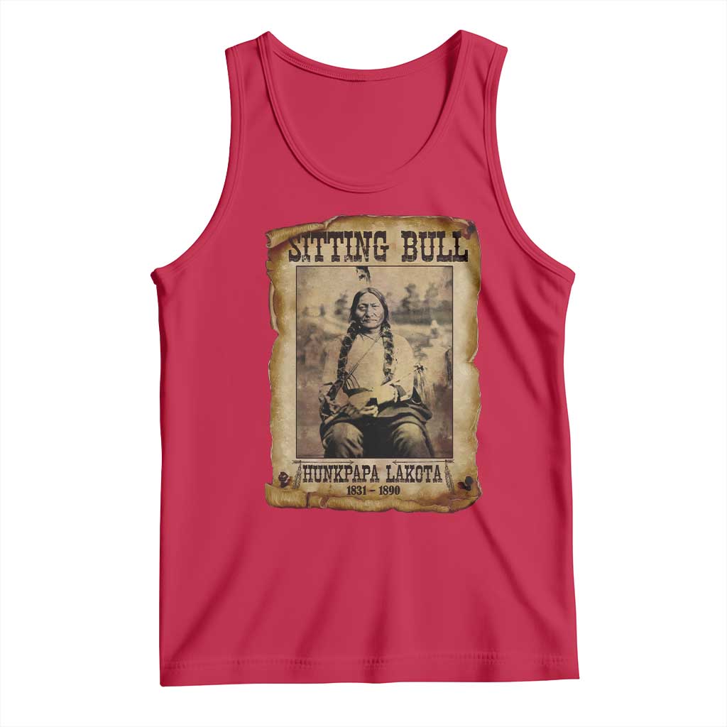 Sitting Bull Tank Top Native American Indian Chief Hunkpapa Lakota Sioux - Wonder Print Shop