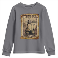Sitting Bull Youth Sweatshirt Native American Indian Chief Hunkpapa Lakota Sioux - Wonder Print Shop
