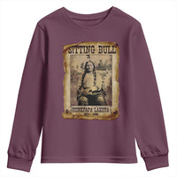Sitting Bull Youth Sweatshirt Native American Indian Chief Hunkpapa Lakota Sioux - Wonder Print Shop