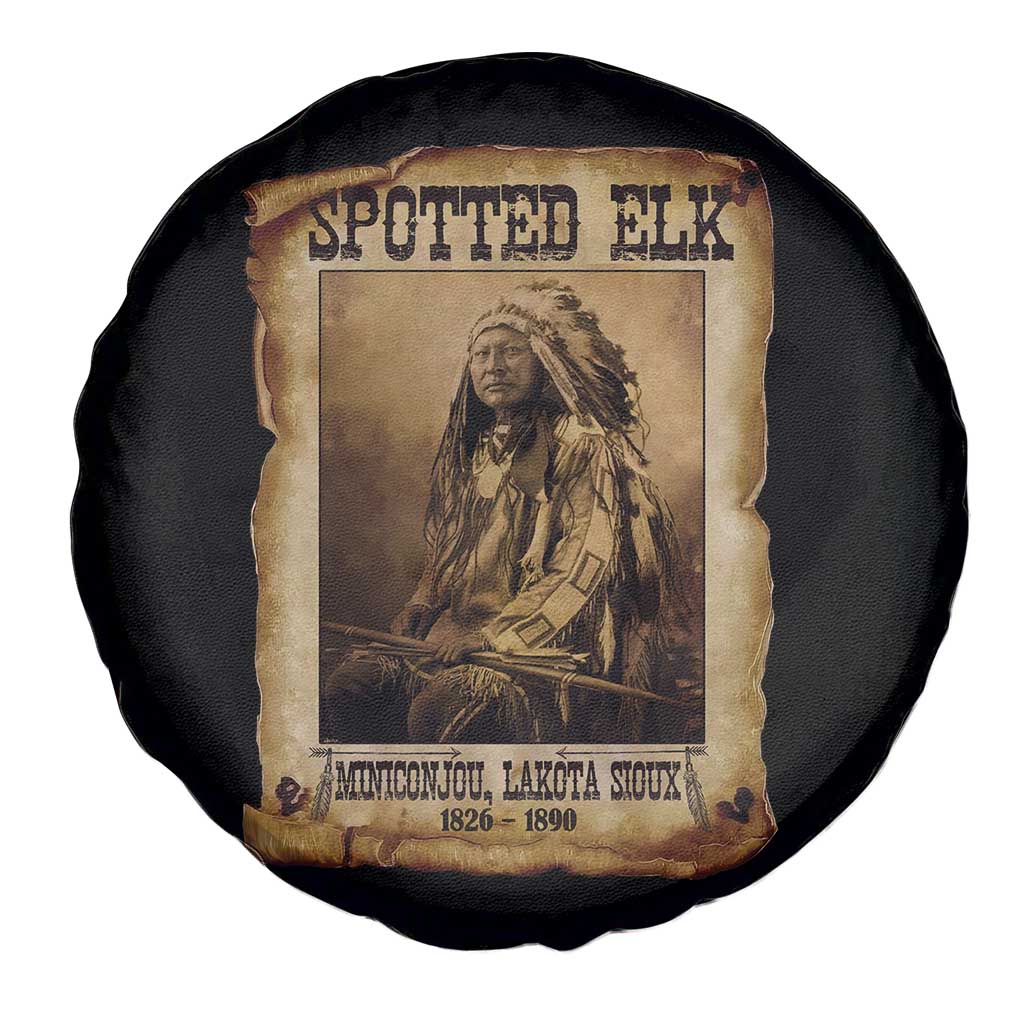 Spotted Elk Spare Tire Cover Lakota Sioux Miniconjou Chief Native American History - Wonder Print Shop